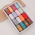 thumbnail image 2 of JUNWELL Variegated Colors Polyester Machine Thread 1000 Yards Each Rainbow Color All-Purpose Thread for Sewing  Rainbow Thread  Variegated Polyester Sewing Thread  Yards Spool Thread for, 2 of 7