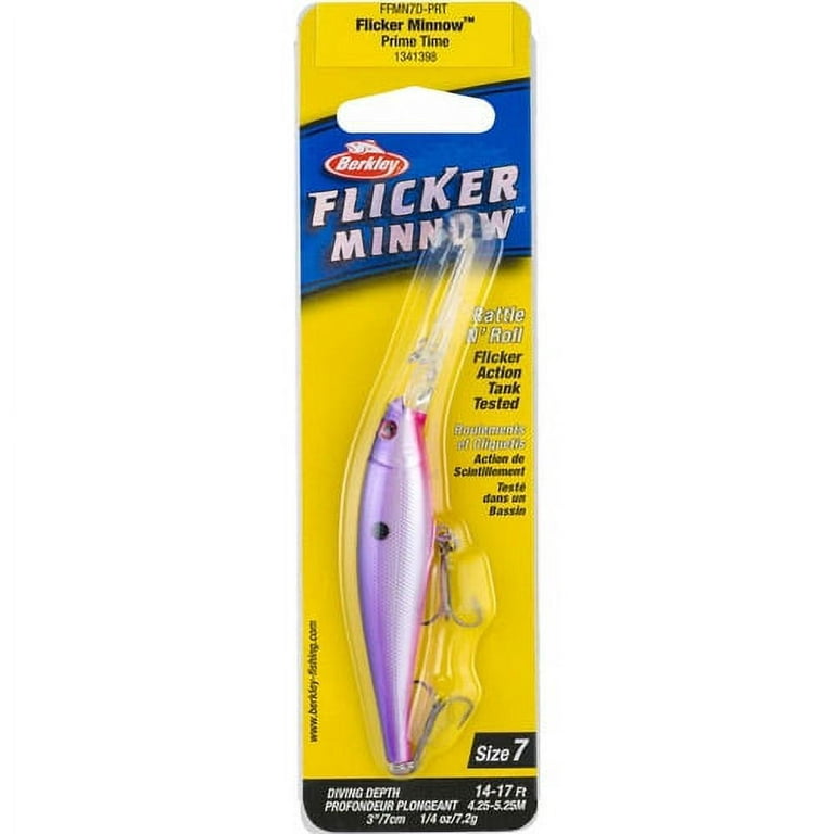 Berkley Flicker Minnow Fishing Lure, Prime Time, 1/4 oz 