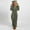Army Green, variant on LSLJS Women Long Sleeve Hooded Jumpsuit Pajamas Casual Winter Warm Rompe Sleepwear