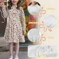 thumbnail image 6 of DISNIMO Strawberry Dress Girls 13/14 Dresses for Kids Long Sleeve Skater Dress for Girls Fruit Dress Kids Swing Dress with Collar Girls Button Dress Youth Midi Dress Children Church Dresses Teenage, 6 of 7