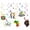 F, variant on June Celebration Party Decorations, Themed Carnival Supplies For Black Independence Day, Disposable Paper Cups , 10-Piece Set