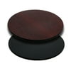 Flash Furniture 30'' Round Table Top with Black or Mahogany Reversible Laminate Top