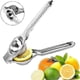 thumbnail image 1 of Stainless Steel Manual Citrus Press, Metal Lemon Squeezer for Fruit Juice, Professional Hand-Powered Juicer, Kitchen Utensils, 1 of 5