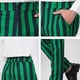 thumbnail image 4 of Pantalones de traje casuales con bolsillos y estampado de rayas rectas para hombre, 4 of 8