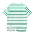 thumbnail image 5 of Tungbrin Boys Girls Striped Shirt Summer Casual Comfy Crew Neck Short Sleeve Tees Children's Teen Basic Clothes, 5 of 5