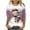 Pink, variant on Christmas Shirt for Womens 3/4 Length Sleeve TShirts Cute Christmas Snowman Graphic Printed Blouses Crewneck Tunic Tops Loose Pullover Top Plus Size