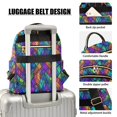 thumbnail image 3 of FORMRS Mini Backpack Purse for Women Quilted Travel Daypack Casual Shoulder Bag, Vibrant Stained Glass Pattern, 3 of 7