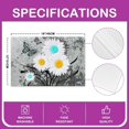 thumbnail image 4 of Rustic Daisy Placemats for Kids Teens Youth,Retro Floral Place Mats Non Slip,Grunge White and Grey Watercolor Table Mats 12x18,Country Art Placemats Set of 4 Kitchen Room Table Decor, 4 of 4