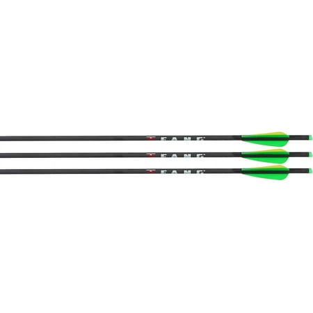 Fang Crossbow Half Moon Bolt (3 Pack) Black 20