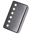 thumbnail image 2 of 50/52mm Metal Humbucker Pickup Cover For LP Style Electric Guitar Silver Black, 2 of 7