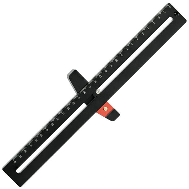 Regla de dibujo Circular para carpintería, aleación de aluminio de 290mm, herramienta de medición multifuncional para carpintero, medidores de trazado, Círculo de dibujo