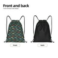 thumbnail image 6 of Horeoi River Freshwater Fish Print Drawstring Bags for Gym Sports Yoga Travel Lightweight Foldable Sackpack for Men Women Teens, 6 of 7