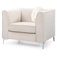 thumbnail image 3 of Glory Furniture Delray Velvet Chair in Ivory, 3 of 6