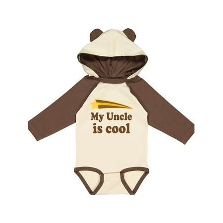 

Inktastic My Uncle is Cool Nephew Gift Baby Boy Long Sleeve Bodysuit