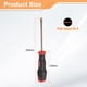 thumbnail image 2 of Destornillador plano Uxcell SL5 de 8.07" con punta magnética, destornilladores de 4.13" de acero aleado S2 tratado térmicamente con mango ergonómico para reparaciones de bricolaje, marrón rojo, 2 of 7
