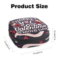 thumbnail image 2 of Valentine's Day Sanitary Napkin Storage Bag Makeup Pouch for Purse, Small Sanitary Napkin Disposal Bags, in Velvet, Sponge, Oxford Fabric, 4.7x6.6x6.6 in, 2 of 6
