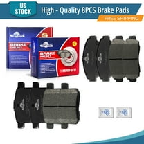 YXPCARS 8PCS Ceramic Brake Pads for Acura TSX 2009-2014 Honda Accord 2008-2012, Front & Rear D787 D1336