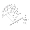 thumbnail image 2 of Genuine Nissan OE Seat Rear Door Partition, Lh 82839-6RA0B, 2 of 10