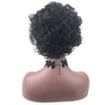 thumbnail image 4 of DOPI Brazilian Virgin Hair Full Lace Cap Band Human Hair Wigs For Black Women Black Women Natural Sexy Short Wavy Curly Syn, 4 of 5