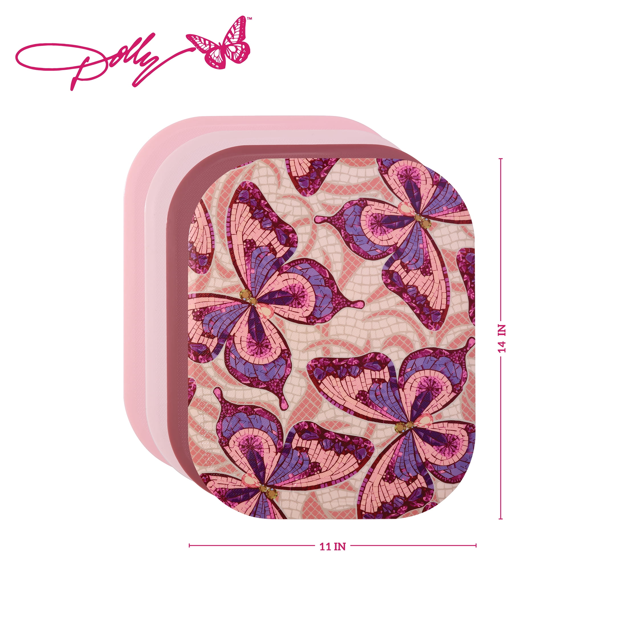 Dolly Parton Plastic 4-Piece Cutting Mat Set in Assorted Colors for Food Prep