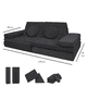 thumbnail image 4 of Dundy Plus Sillón de Actividades Modular Infantil, Sofá de Piso para Niños y Adultos, Juego para Niños y Bebés con 8 Piezas. (Carbón), 4 of 7