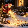 thumbnail image 7 of Clearance! Santa's Magic Pour - Flowing LED Christmas Garden Light, Solar Christmas Yard Stake with Cascading LED Strands, Santa Outdoor Garden Decor, 7 of 7