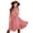 Pink, variant on Venzia Girls Dresses Size 7 Years-8 Years Vintage Dress Solid Short Sleeve Ruffles Swing Retro Rockabilly Dresses 7-12Y Party Dresses Play Dress