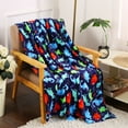 thumbnail image 6 of Plazatex MicroPlush Golden Printed Holiday Throw Blanket - 50x60", Multi, 6 of 11