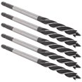 thumbnail image 4 of 5Pcs Woodworking Drill Bit Metal Hole Saw Auger Bit 4‑Fulte 4‑Slot Hex Shank Cutter Tool 10mm, 4 of 5