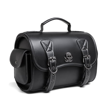 Motorcycle Tool Bag Travel Luggage Storage Bag PU Side Bag Over Saddles Bag Motorbike Punk Styles Saddlebag