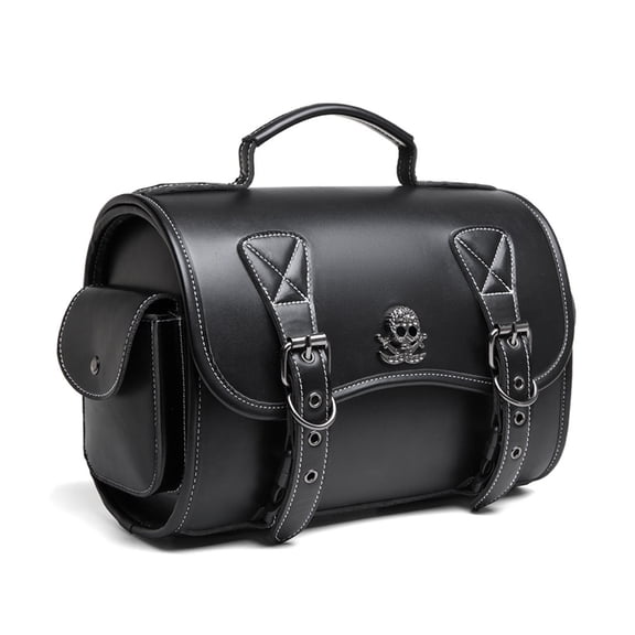 Motorcycle Tool Bag Travel Luggage Storage Bag PU Side Bag Over Saddles Bag Motorbike Punk Styles Saddlebag