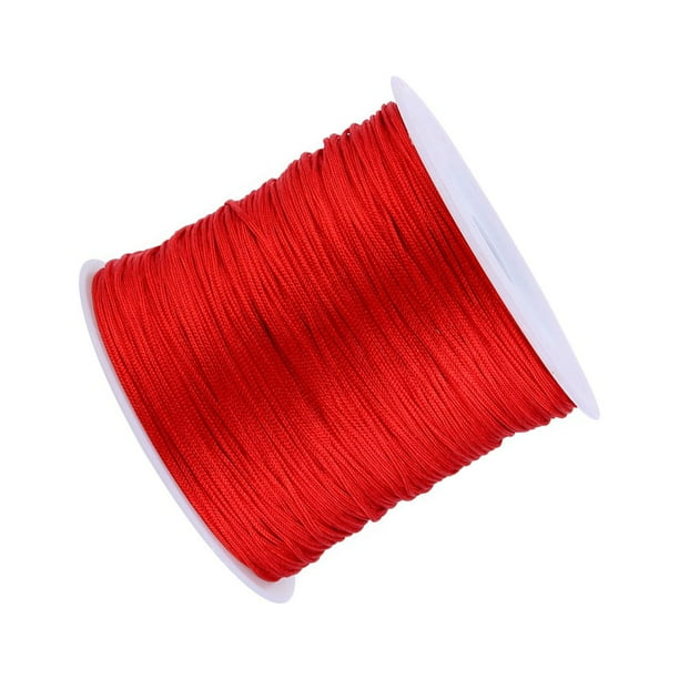 Cordón De Nudo Chino, Hilo De Macramé De Cola De Rata De Nylon De 100 M X 0,8 Mm