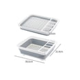 thumbnail image 5 of Escurridor de platos plegable y portátil, apto para encimeras de cocina. Escurridor de platos plegable, apto para camping en RV., 5 of 5