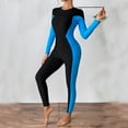 thumbnail image 6 of Yteetum One Piece Swimsuit Women Wet Suit Long Sleeve Full Body Bathing Suits Swimsuit Sport Surfing Wear Athletic Swimwear Womens One-Piece Surfing Suit Tight Fit Diving Swimsuit Wetsuit, 6 of 9