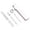 White, variant on TERGAYEE Stainless Steel Utensils Include Spoon Knife Fork Chopsticks,Three-piece set Travel Portable Stainless Steel Rabbit Dinnerware,Flatware Set for School,Travel and Outdoor