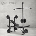 thumbnail image 4 of Banco de Ejercicio Fitness Altera LIONSET Kit Multifuncional Respaldo Ajustable C Barra y Pesas Integradas Mas Polea Color Negro, 4 of 7