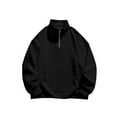 thumbnail image 3 of Fashnice Chandails en Molleton pour Hommes en Molleton Doux Chandail Col Rond Chandail en Molleton Athlétique Haut de Sport Noir 2TG, 3 of 4