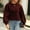 Wine, variant on Olyvenn Sweaters for Women Trendy Shiny Sequins Crewneck Long Sleeve Knit Pullover Winter Chunky Knitwear Warm Cozy Jumper Wine XL