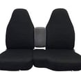 thumbnail image 2 of F282 1998-2001 Ford Ranger XLT XCab Front High Back 60/40 Split Bench with Molded Headrests and Opening Center Console in Black Twill, 2 of 2