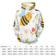 thumbnail image 2 of Cute Bees And Flowers Pattern Men's Women New Sweatshirt Hoodie Men's Plus Size Sweatshirt Hooded Sweatshirt 3d Printed Street Men's Cloth, 2 of 6