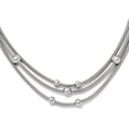 thumbnail image 1 of Pendentif Breloque Collier en Maille Perlée en Argent Sterling 925, 1 of 5