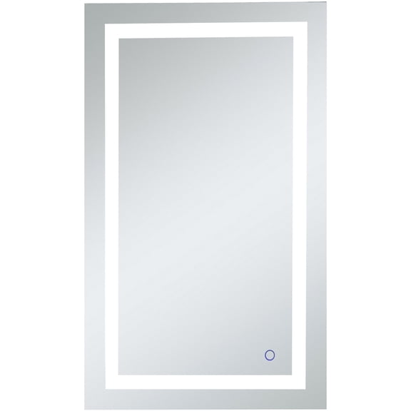Helios 24in x 40in Hardwired LED mirror with touch sensor and color changing temperature 3000K/4200K/6400K