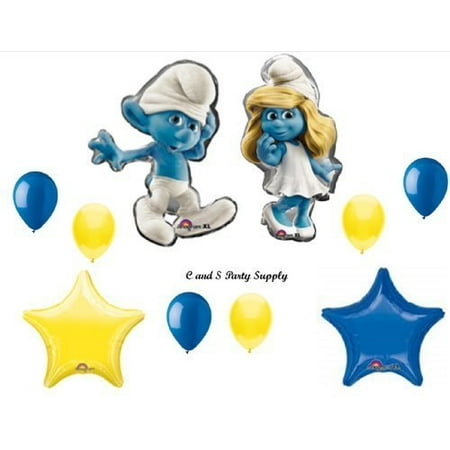 Smurf Smurfette Movie Birthday Party Balloons Decorations