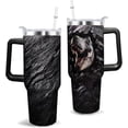 thumbnail image 5 of Dinosaur Mug 40 oz Tumbler with Handle and Straw Lid Leak Proof - 40 Ounce Tumbler for Jurassic Dino Dinosaur Birthday Decorations Party Supplies Stainless Steel Cup, 5 of 5