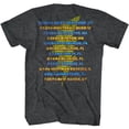 thumbnail image 2 of Billy Idol Eyeballs Tour Black Heather Front/Back Adult T-Shirt Tee, 2 of 3