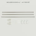 thumbnail image 6 of Exclusive Home Rino 1" Window Curtain Rod and Finial Set, Adjustable 66"-120", Matte Nickel, 6 of 8