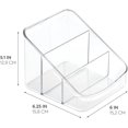 thumbnail image 2 of iDesign Linus BPA-Free Plastic 3-Tier Packet Organizer - 6.25" x 5.75" x 5", Clear, 2 of 6
