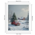 thumbnail image 2 of Paint by Numbers Kit for Adults, Red Truck Winter Scene Snowy Landscape Paint by Numbers, Easy Paint by Numbers Kit for Adults Beginner, DIY Adult Paint by Number Kits on Canvas, Home Decor, 2 of 7