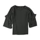 thumbnail image 1 of Blusa con volantes y cremallera trasera Alfani para mujer verde pequeña, 1 of 1