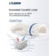 thumbnail image 2 of Guantes de horno LANON de silicona líquida resistentes al calor, blancos, M, 2 of 8
